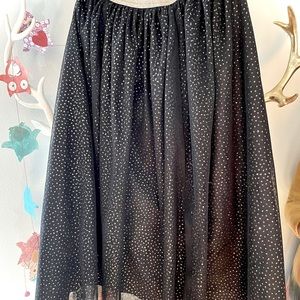 Size 6/6x - Black and gold tulle sparkle dress by Cat & Jack.